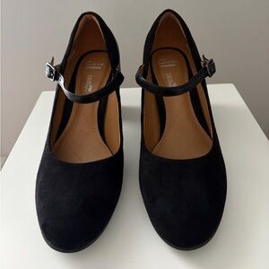 Clarks Suede and Leather Mary Jane Pumps - Bavette Cathy Size 8.5
